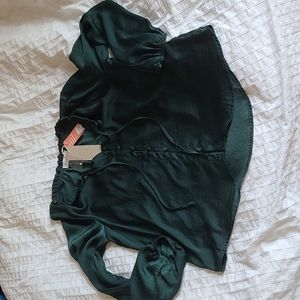 NWT Acoa Button Front Blouse